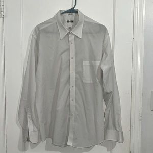Pierre Cardin White Button Up size 17 1/2.   34/35